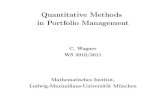 Quantitative Methods in Portfolio Management - LMU · PDF fileQuantitative Methods in Portfolio Management C. Wagner ... Quantitative Methods in Portfolio ManagementContentsMathematisches