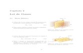 Lei de Gauss - Apresentaçãomlima/teaching/4320292_2012/Cap2.pdf · Cap´ıtulo 2 Lei de Gauss 2.1 Fluxo El´etrico Figura 2.1: Fluxo de E constante atrav´es de A perpendicular.