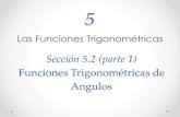 Funciones Trigonométricas de Angulos - MATE 3172 · PDF file• Las identidades fundamentales que se presentan a continuación envuelven el cuadrado de alguna función trigonométrica.