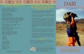 DARI - Indiana University celcar/pamphlets/dari.pdf · PDF filecontinuous tenses, Dari does not employ any auxiliary verbs. ... kitābča in Dari, but daftar in Farsi and Tajiki (daftar