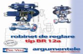 Robinet de reglare cu ventil · tip BR 12a - ICA systemica-system.com/ro/pdf/folderBR12a_rom.pdf · Robinet de reglare cu ventil ... permite un debit mai mare decât în cazul versiunii