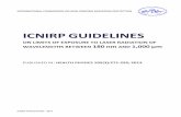 ICNIRP  · PDF fileinternational commission on non‐ionizing radiation protection icnirp publication – 2013 icnirp guidelines on limits of exposure to laser radiation of
