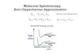 Molecular Spectroscopy. Born-Oppenheimer · PDF fileMolecular Spectroscopy. Born-Oppenheimer Approximation. Potential energy curves. Ψ. tot = Ψ. el. Ψ. vib. Ψ. rot. E. tot = E.