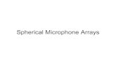 Spherical Microphone Arrays - UMIACSramani/cmsc828d_audio/spherical_arrays.pdf · • Any quadrature formula of order N over the sphere should have more than S = (N +1)2 quadrature