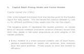 5. Capital Asset Pricing Model and Factor Models maykwok/courses/Fin_econ_05/Fin_econ_05 · PDF fileCapital Asset Pricing Model and Factor Models Capital market line (CML) ... The