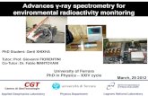 Advances γ-ray spectrometry for environmental radioactivity · PDF file · 2013-06-23Advances γ-ray spectrometry for environmental radioactivity monitoring ... Application of airborne