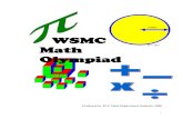 A 2 Math Olympiad Study Packet -  · PDF file1 radius A = πr2 WSMC Math Olympiad Study Packet Produced by PLU Math Department Students, 2008