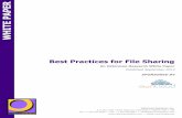 Best Practices for File Sharing - ownCloud GmbH · PDF fileBest Practices for File Sharing SPON R ON sponsored by ©2014 Osterman Research, Inc. 1 Best Practices for File Sharing EXECUTIVE
