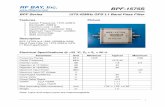 BPF Series 1575.42MHz GPS L1 Band Pass FilterBPF-1575S is a 1565-1585MHz SAW Band Pass Filter for 1575.42MHz GPS L1 Band application. Picture Electrical Specifications @ +25 °C, Z