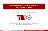 Degree-constrained orientations of embedded · PDF file... Jannik Matuschke Degree-constrained orientations of embedded ... Existence of primal and dual solution not sufﬁcient 1