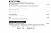 menu 31 7 2014 06 - · PDF fileΔύο αυγά, δύο φέτες μπέικον, λουκάνικο, ντομάτα, μανιτάρια, φασόλια, τηγανιτές πατάτες