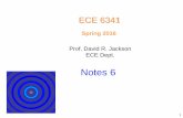 ECE 1100 Introduction to Electrical and Computer   Notes/Topic 2... · PDF fileProf. David R. Jackson . ECE Dept. Spring 2016. Notes 6 . ECE 6341 . 1