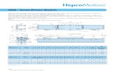 SDM - Screw Driven Module - HepcoMotion · PDF fileCalculations & Performance 5 Drive Data & Calculations The linear force which can be generated by a SDM unit is determined by the
