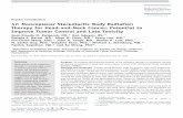 4π Noncoplanar Stereotactic Body Radiation Therapy …ksheng.bol.ucla.edu/4piHN.pdf · 4p Noncoplanar Stereotactic Body Radiation Therapy for Head-and-Neck Cancer: ... liver tumors,