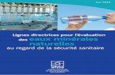 Lignes directrices pour l’évaluation des eaux minérales ... · PDF fileLignes directrices pour l’évaluation des eaux minérales naturelles au regard de la sécurité sanitaire