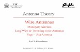 Antenna Theory Wire Antennas -   · PDF fileAntenna Theory Wire Antennas ... called “Stand wave antenna”. Wave direction P θ R . ... Antenna and Wave propagation