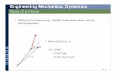 Engineering Mechanics: Dynamics - Inside Minesinside.mines.edu/UserFiles/File/FEexam/10- Energy Momentum of... · Engineering Mechanics: Dynamics Work of a Force • Method of work