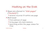 Hashing on the Disk - INTELLIGENCE: Lab Descriptionpetrakis/courses/datastructures... · E.G.M. Petrakis Hashing 1 Hashing on the Disk ... Complicated implementation. ... hash functions