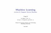 Machine Learning - GitHub Pages · PDF fileSlater’s Constraint Quali cation ... quadprog (MATLAB), CVXOPT, CPLEX, IPOPT, etc. ... Kernels can also be constructed by composing these