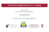 The Gerda experiment on 0 decay - mpi-hd.mpg.de · PDF fileThe GERDA experiment on 0 decay Kai Freund for the GERDA collaboration Physikalisches Institut Universität Tübingen 28.02.2012