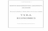 T.Y.B.A. ECONOMICS - spdm.ac. T.Y.B.A. Economics.pdf · PDF fileRevised syllabus for TYBA Economics ... 4.4 Effects of taxation on Production, Distribution & Employment. 4.5 ... Module