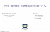 Two “particle” correlations at RHICstar.physics.yale.edu/~caines/Presentations/CainesDiHadronGivenJET… · Helen Caines JET Workshop - June 18th 2010 ... method. The area between
