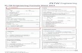 PLTW Engineering Formula Sheet 2014 · PDF filePLTW Engineering Formula Sheet 2014 ... If two values occur with maximum frequency the data set is bimodal. If three or more values occur