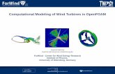 Computational Modeling of Wind Turbines in OpenFOAM · PDF fileComputational Modeling of Wind Turbines in OpenFOAM. 2 ... K-kl-ω steady-state K-ω-SST steady-state ... NREL VI Wind