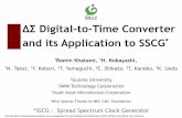 ΔΣ Digital-to-Time Converter and its Application to SSCGkobaweb/news/pdf/2013/... · ΔΣ Digital-to-Time Converter and its Application to SSCG* 1Ramin Khatami, 1H. Kobayashi, 1N.