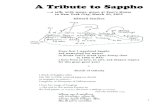 A Tribute to Sappho - Woodstock Journal Tribute to Sappho —a talk, with music, given at Poet’s House ... There was even a Greek word, ολισβοκολλιξ for penis-shaped