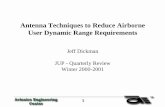 Antenna Techniques to Reduce Airborne User Dynamic · PDF fileAntenna Techniques to Reduce Airborne User Dynamic Range Requirements ... • Optimize APL Transmission Characteristics.