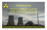 Radioactivity - University of Notre Damensl/Lectures/phys10262/art-chap1-4.pdfRadioactivity Radioactive (unstable) nuclei are generally believed to be man made, however many unstable