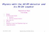 Physics with the MIPP detector and its RICH · PDF filePhysics with the MIPP detector and its RICH counter Rajendran Raja Fermilab ... Harvard University P ... 5-100 GeV/c for 6 beam