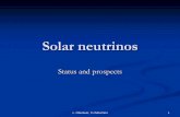 Status and Status and prospectsprospects - DESY · PDF fileNew test of Ga neutrino cross New test of Ga neutrino cross sectionsection withwith ... LowLow energyenergy neutrino neutrino