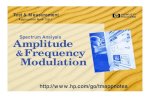 Amplitude Frequency Modulation - Keysight H Spectrum Analysis 150-1 Amplitude and Frequency Modulation Modulation is the act of translating some low-frequency or base-band signal (voice,