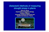 Selected methods of measuring drought stress in plantstnaucropphysiology.weebly.com/uploads/2/5/8/5/2585174/selected... · Contents Definition of stress / strain Definition of drought