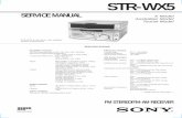 STR-WX5sportsbil.com/sony/STR/STR-W/STR-WX5_sch.pdf · STR-WX5 is the tuner and amplifier section in MHC-WX5. ... 150 + 150 W (6 Ω at 1kHz, 10% ... • Refer to page 9 for Circuit