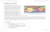 Plate tectonics - Wikipedia, the free encyclopedia · PDF filePlate tectonics The tectonic plates of the world were mapped in the second half of the 20th century. From Wikipedia, the
