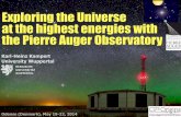 Exploring the Universe at the highest energies with the Pierre …cp3-origins.dk/content/movies/2014-05-22-0900-kampert.pdf · Exploring the Universe at the highest energies with