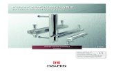 HALFEN CAST-IN CHANNELS - Civil 12).pdf · PDF fileHALFEN cast-in channels, steel, hot-dip galvanised Steel Material Standard Zinc coat Channel profile ... Bolt anchor B6 Steel DIN