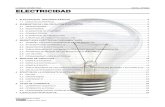 ELECTRICIDAD - Tectarquetectarque.16mb.com/apuntes/ud_electricidad.pdf · Generador de corriente alterna Energía cinética ... (1 mA = 10-3 A) y el microamperio ... 20 Ω TERCER