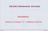55:041 Electronic Circuits - University of Iowas-iihr64.iihr.uiowa.edu/MyWeb/Teaching/ece_55141_2015/Lectures/...55:041 Electronic Circuits Oscillators Sections of Chapter 15 + Additional