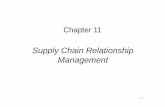 Supply Chain Relationship Management - Αρχική | mba ...mba.teipir.gr/files/Chapter_11.pdf · Chapter 11 Supply Chain Relationship Management ... • Relationship Management
