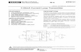 SEPTEMBER 2005 REVISED MAY 2012 4-20mA Current-Loop Transmitter - TI. · PDF filefeatures low quiescent current: 130μa 5v regulator for external circuits low span error: 0.05% low