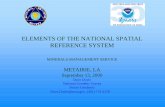 ELEMENTS OF THE NATIONAL SPATIAL REFERENCE SYSTEM · PDF fileELEMENTS OF THE NATIONAL SPATIAL REFERENCE SYSTEM ... φ λ h CIO. TECTONIC MOTIONS ... Converts new X,Y,Z Earth-Centered