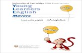 University of Cambridge ESOL Examinations Young ... - …yusr.edu.sa/yusrcms/ar/uploads/files/Sample2 in Arabic.pdf · yle movers information for candidates 3 Part 1 (5 questions)