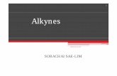 Alkynes - mwit.ac.thteppode/7_Alkyne.pdf · Synthesis of Alkynes by Elimination Reactions. ... dehyygdrohalogenation reactions to yield the alkyne. ... Addition of Hydrogen Halides