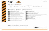 Product Safety Information - Ingersoll Rand Air ... · PDF fileProduct Safety Information ... surfaces caused by the use of the tool and also of trip ... when operating the throttle.