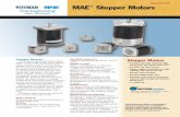 BULLETIN STP MAE Stepper Motors - Probyte Oy · PDF file · 2011-02-08Stepper motors supplied with 8 leads provide maximum flexibility and allow the user to decide what connection