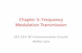 Chapter 5: Frequency Modulation Transmissionspot.pcc.edu/~wlara/eet223/slides/Chapter05.pdfDeviation Constant (K) •Aka Modulation Sensitivity •The relationship for an FM signal